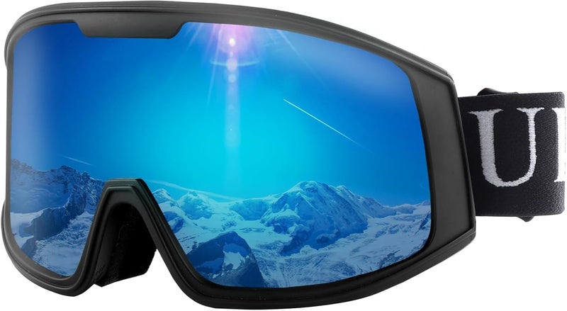Ukoly Ski/Snowboard Goggles for Men Women, Snow Goggles HD Lens Anti-Fog Coating OTG Design UV400 Protection Windproof - Image 1